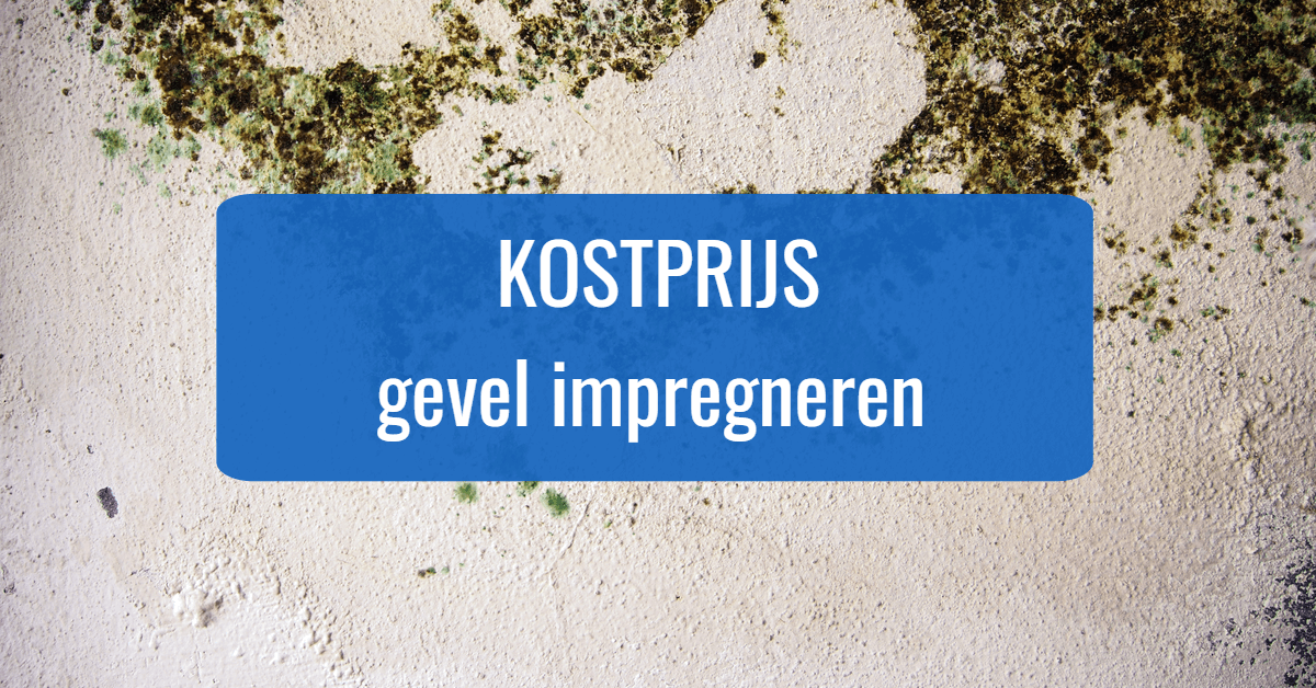 Kostprijs gevel impregneren