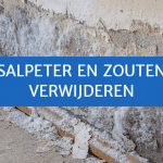 Salpeter en zouten op muur verwijderen
